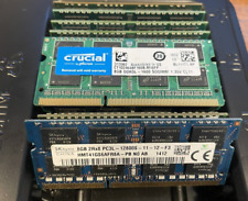 Lot Of 14 Mixed Brands 8GB 2Rx8 PC3L-12800 Laptop SODIMM RAM Memory TESTED picture