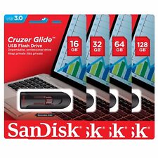 SanDisk Cruzer Glide 128GB 64GB 32GB 16GB USB 3.0 Flash Drive Thumb Stick Memory picture