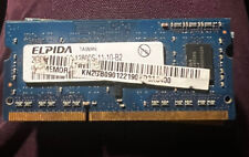 Lot of 2 Elpida Laptop Memore 2GB 1RX8 PC3-10600S-9-10-B2 RAM#1567 Z65B4 picture