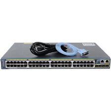 Cisco WS-C2960S-48LPS-L 48P 1GbE 370W PoE 4P SFP Switch w/C2960S-STACK picture