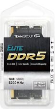 Team Elite SODIMM D5 16GB DDR5-5200 SODIMM Memory [TED516G5200C42-S01] picture