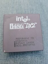 Intel 486DX2-66 A80486DX2-66 SX750 Socket 3 486DX2 66 MHz ✅Rare Collectible Gold picture