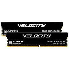 A-Tech Velocity 64GB 2x32GB PC4-25600 DDR4 3200 XMP Desktop PC Gaming Memory RAM picture