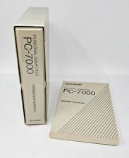 Vintage Sharp PC-7000 Operation Manual & MS-DOS Manual -Personal Computer CU33 picture