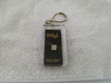 Intel 386 486 Chip Rare Vintage Collectible Keychain memorabilia Commemorative picture