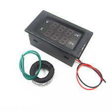 Digital Ammeter Voltmeter LCD Panel Amp Volt Meter Gauge AC 100A 80-300V Black picture