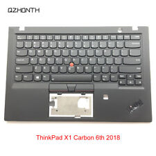 New Lenovo ThinkPad X1 Carbon 6th 2018 Gen Palmrest Upper Case Keyboard 01YR573 picture