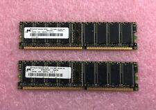 2 X 256MB MICRON DDR266 PC2100 NON-ECC MEMORY MT8VDDT3264AG-265B1 - 512MB TOTAL picture