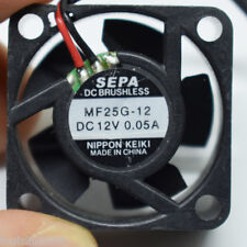 4pcs SEPA MF25G-12 25x25x10mm 2510 12V 0.05A 2pin 5 Blades DC Brushless Fan picture