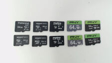 Lot of 10 - 64GB PNY & Various Brands Micro SD Memory Cards picture