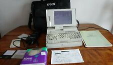 Vintage Rare Epson NB3s Laptop Model E945ou w/Docking Station and peripherals picture