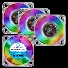 30Mm RGB Fan 24V, LED Colorful 3D Printer Micro 24 Volt Fans 3010 Hydraulic Bear picture