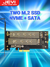 JEYI M.2 NVMe/SATA to PCIe 4.0/3.0 X4 Adapter 、64Gbps、Support PCIE X4X8X16 Slots picture