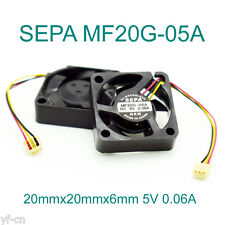 4pcs SEPA MF20G-05A 20x20x6mm 2006 DC 5V 0.06A Mini DC Brushless Cooling fan picture