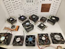 LOT Of 13 VINTAGE CPU FANS & HEAT SINKS Intel Sony TaiSol Cooler Master Toyo NMB picture