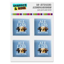 All Labs Matter Labrador Dogs Computer Case Modding Badge Stickers Set picture