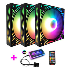 Desktop computer case silent RGB color-changing fan 12cm x 3pcs + control box picture
