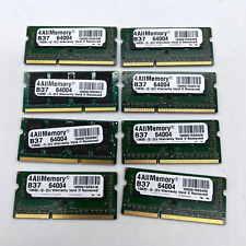 QTY: 8 Micron 8GB PC3-12800 2Rx8 SO-DIMM RAM Bundle Tested picture