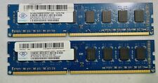 Nanya 8HB, 2 X 4GB NT4GC64B8HG0NF-CG 4GB x 2, PC3 Ram, DIMM, DDR3 (#219) picture