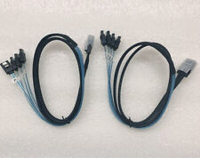 2PCS NEW SFF-8087 Mini SAS 36 to 4X SATA angled cable, Mini SAS to 4 Angled SATA picture