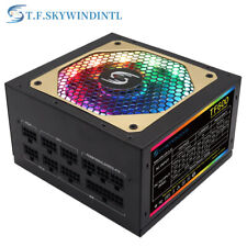 600W Power Supply Fully Modular ATX PC Gaming LED Fan RGB PSU Silent SATA 12V picture