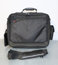 Vintage Lenovo Thinkpad IBM Laptop Messenger Bag Case Black Nylon Carrying Case picture
