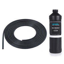 Alphacool EPDM Tube 5/3mm (3m) and Tec Protect 2 Clear Coolant, Black picture