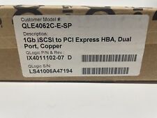 QLogic 1Gb iSCSI to PCI Express HBA Dual Port Copper QLE4062C-E-SP Host Bus Ada. picture