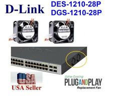 2x New Replacement Fans for D-Link DES-1210-28P DGS-1210-28P picture