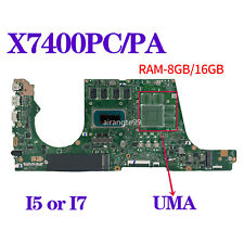 For ASUS X7400PC X7400PA X3500PA X3400PC Motherboard I5 I7 CPU Mainboard 8G 16G picture