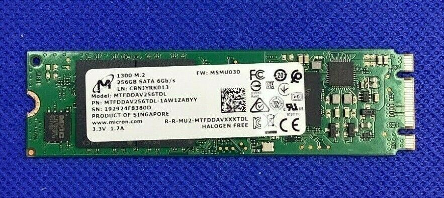 MTFDDAV256TDL Micron 1300 Series 256GB SATA 6Gb/s M.2 SSD