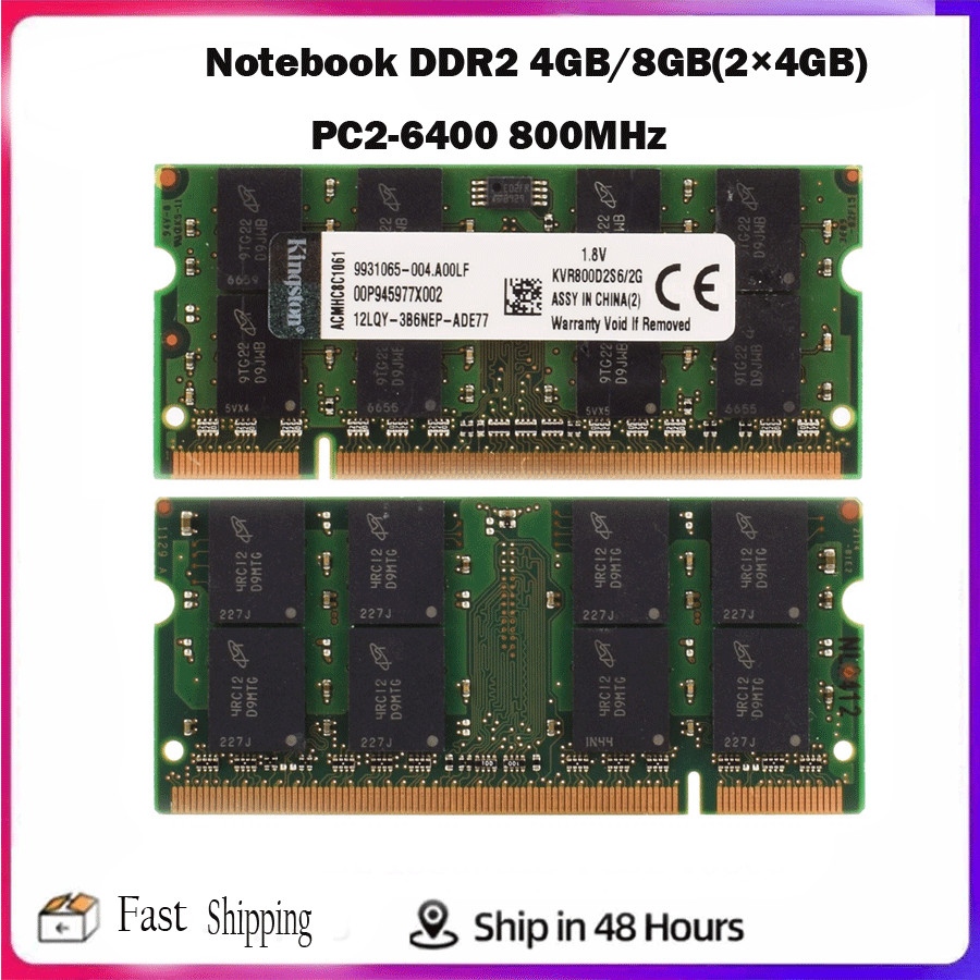 Notebook DDR2 2GB 4GB 8GB(2×4GB) PC2-6400 800MHz Laptop SODIMM Memory RAM lot Notebook DDR2 2GB 4GB 8GB(2×4GB) PC2-6400 800MHz Laptop SODIMM Memory RAM lot