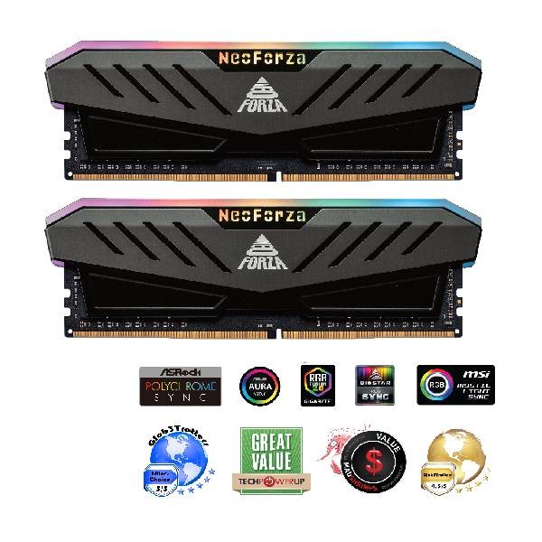 Neo Forza MARS RGB 64GB 2x32GB DDR4-3200 CL16 NEW Limited Lifetime Warranty
