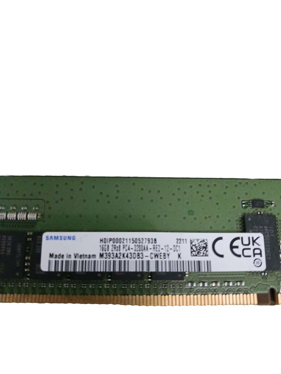 [ BULK LOT OF 8] 16GB 2Rx8 PC4 3200AA DDR4 25600 RDIMM ECC Server RAM