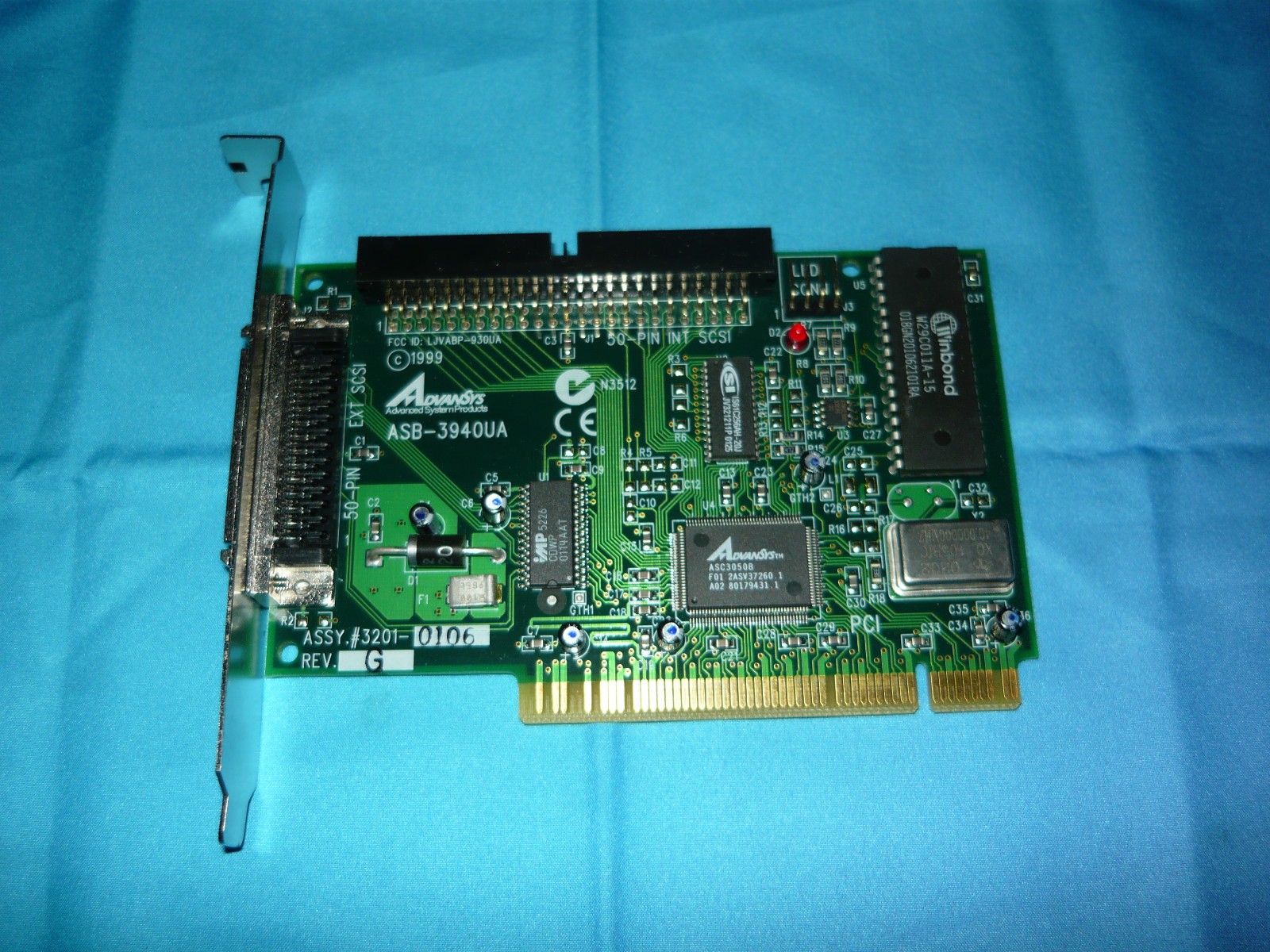 Vintage AdvanSys ASB-3940UA PCI SCSI Controller Card Used Good Vintage AdvanSys ASB-3940UA PCI SCSI Controller Card Used Good