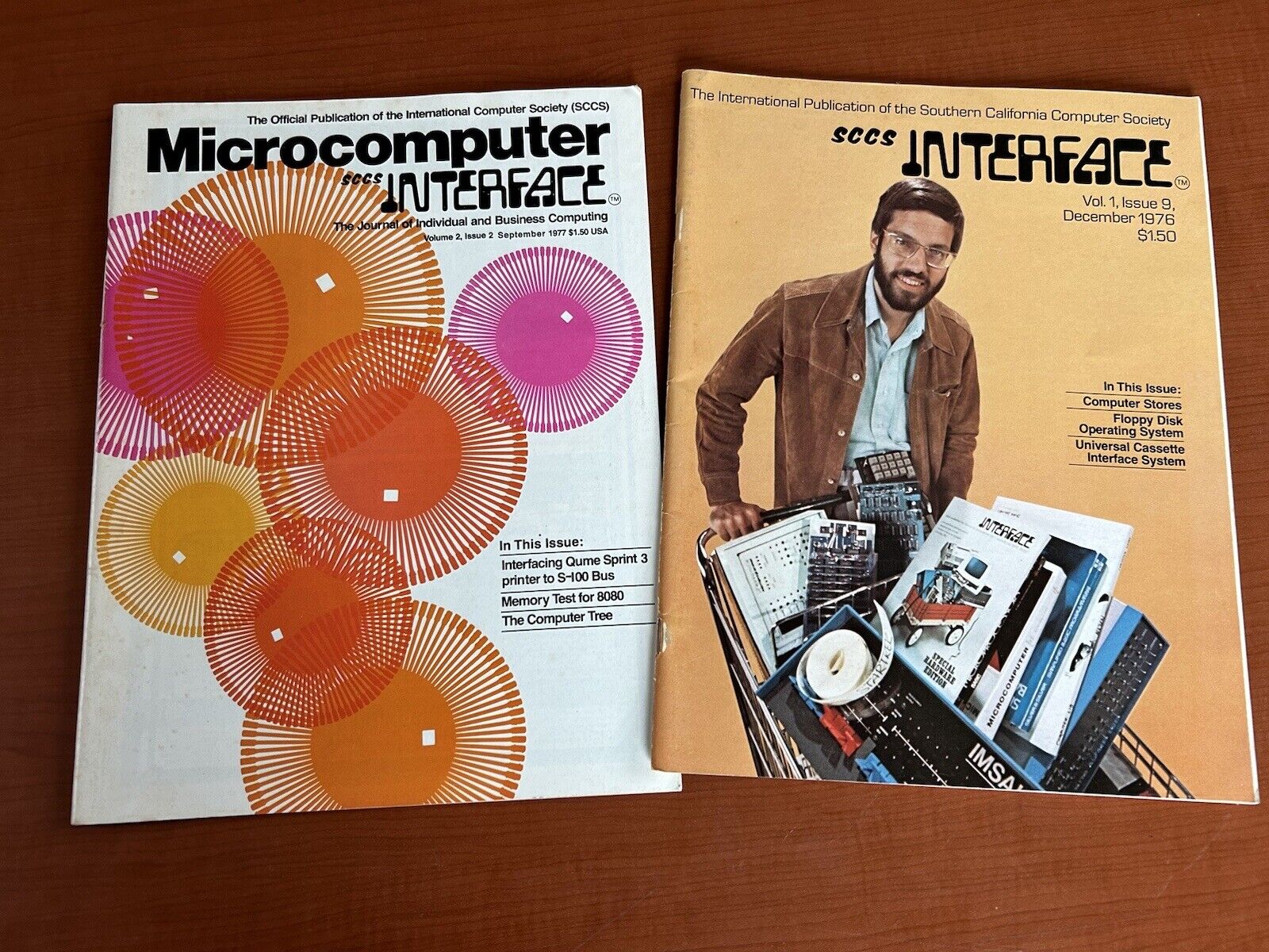 Vintage SCCS Interface Microcomputer Magazine Pair 1976 IMSAI 8080 Altair 8800