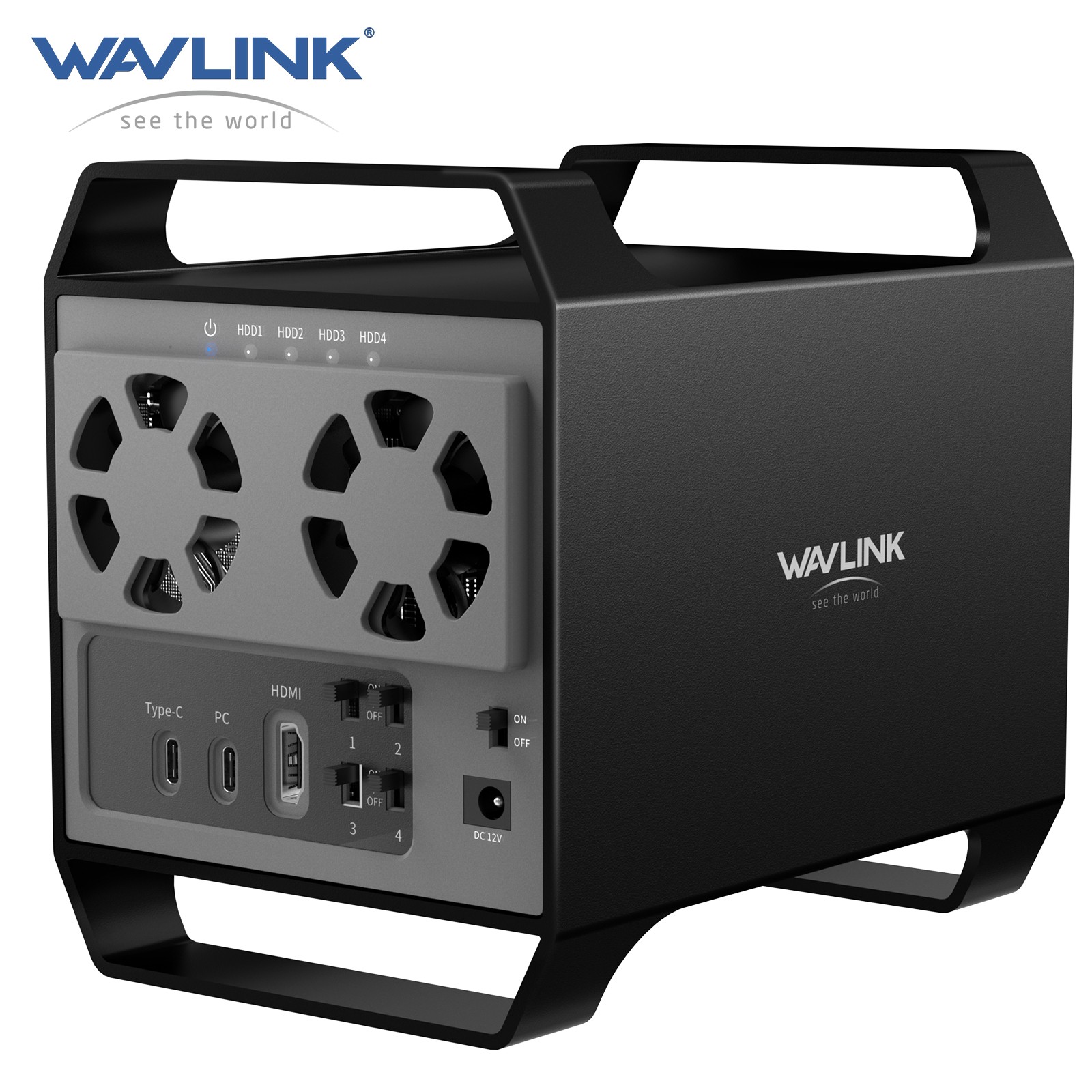 WAVLINK 4 Bay Hard Drive Docking Station 2.5''3.5'' 2 Bay RAID SSD HDD Clone WAVLINK 4 Bay Hard Drive Docking Station 2.5''3.5'' 2 Bay RAID SSD HDD Clone