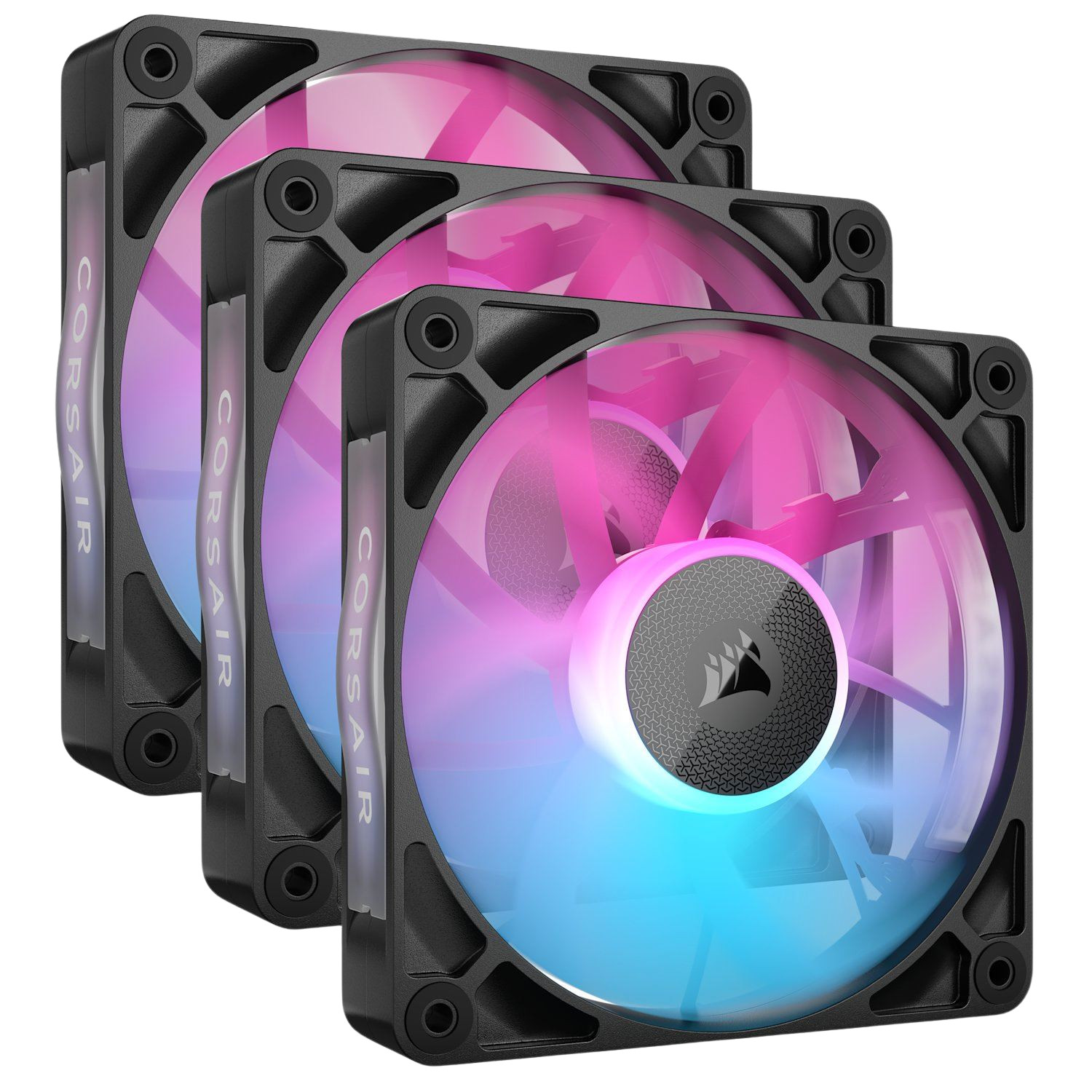 Corsair iCUE LINK RX120 RGB 120mm PWM Fans 3-Pack 73.5 CFM Certified Refurb Corsair iCUE LINK RX120 RGB 120mm PWM Fans 3-Pack 73.5 CFM Certified Refurb