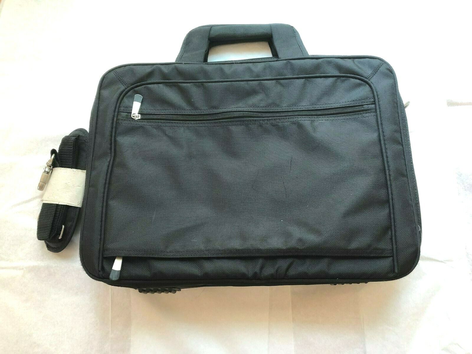 Vintage Laptop/Briefcase/Messenger/Computer Bag Case- Black Nylon