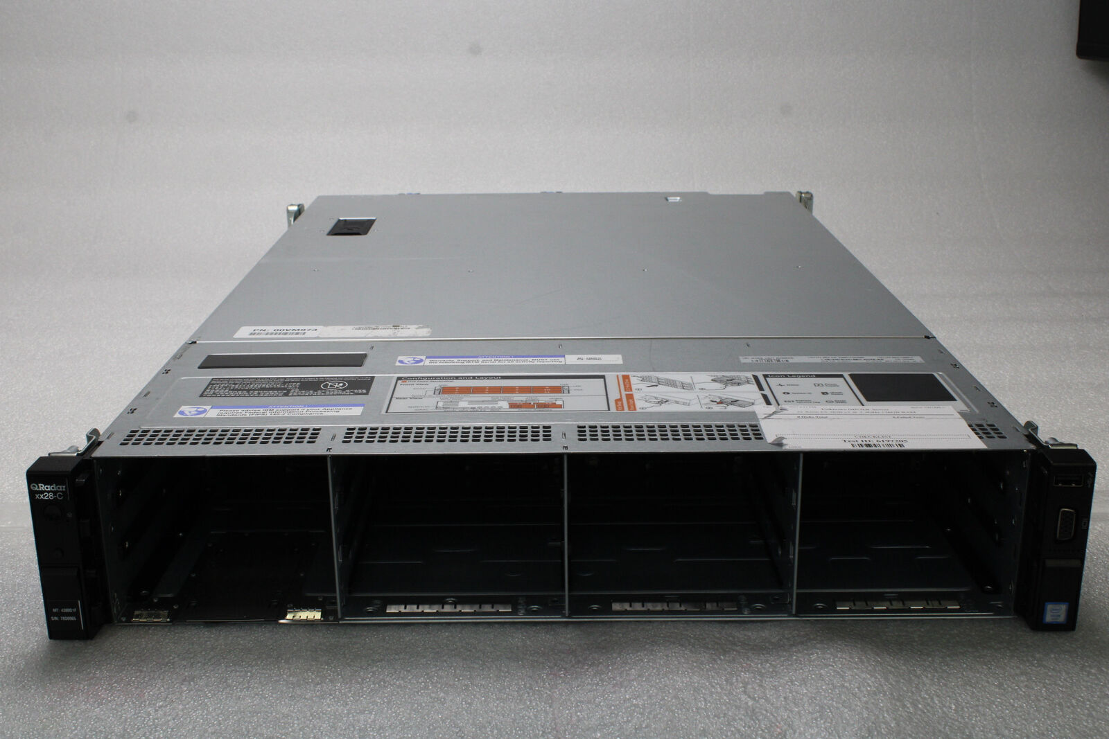 IBM QRadar XX28-C 2U Server BOOTS 2x Xeon E5-2650 v3 2.3GHz 128GB RAM NO HDDs