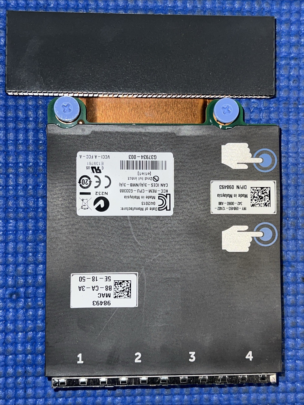 98493 Dell X540 4-Port 10Gbps PCI-Express RJ-45 Network Daughter Card 098493 98493 Dell X540 4-Port 10Gbps PCI-Express RJ-45 Network Daughter Card 098493