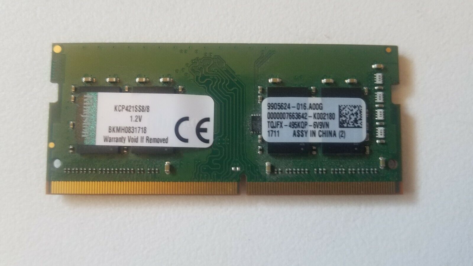 Kingston Technology KCP421SS8/8 260-Pin 8 GB SO-DIMM DDR4 Memory Module