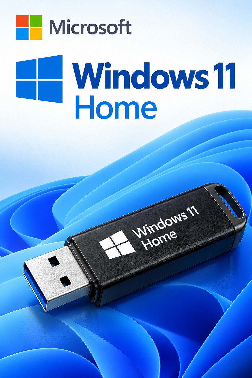 Microsoft Windows 11 Home 64-Bit USB Flash Drive + Key Microsoft Windows 11 Home 64-Bit USB Flash Drive + Key