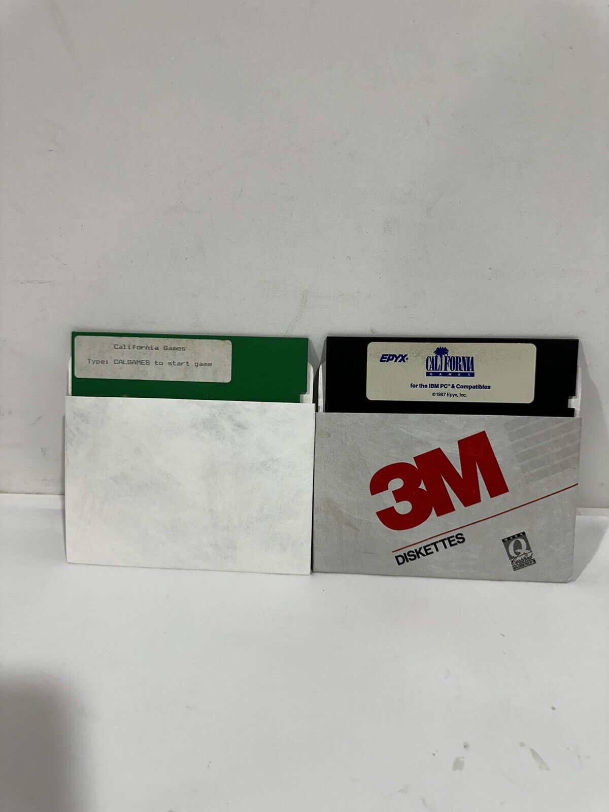 Lot of 2 California Games by Epyx, vintage Apple II 5.25 disk