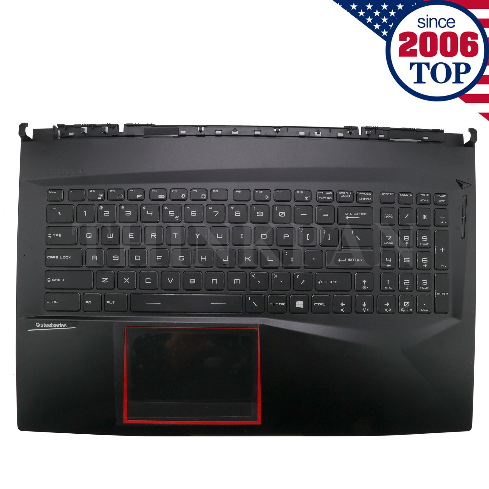 New For MSI GE75 MS-17E1 9S Upper Case Palmrest W/Touchpad RGB Backlit Keyboard New For MSI GE75 MS-17E1 9S Upper Case Palmrest W/Touchpad RGB Backlit Keyboard