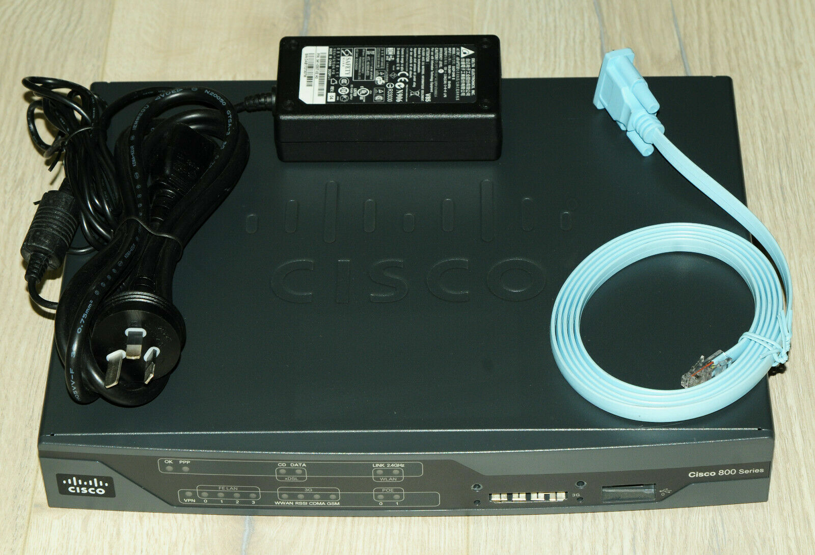 Cisco888G-K9 Wireless SHDSL Router w/ Power Supply 1YrWty TaxInv