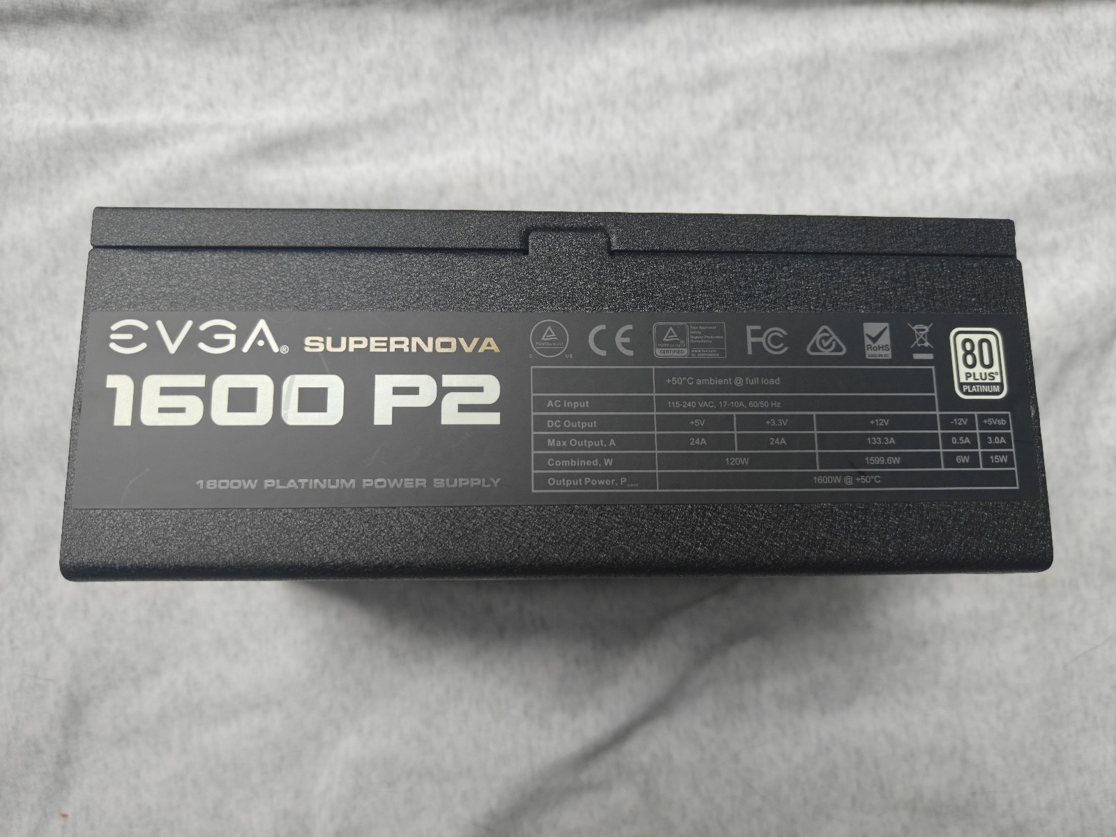 EVGA SuperNOVA 1600 P2 80+ PLATINUM, 1600W ECO Mode Fully Modular - TESTED EVGA SuperNOVA 1600 P2 80+ PLATINUM, 1600W ECO Mode Fully Modular - TESTED