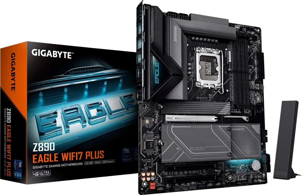 GIGABYTE Z890 EAGLE WIFI7 PLUS Intel LGA 1851 ATX Motherboard, Support Core GIGABYTE Z890 EAGLE WIFI7 PLUS Intel LGA 1851 ATX Motherboard, Support Core