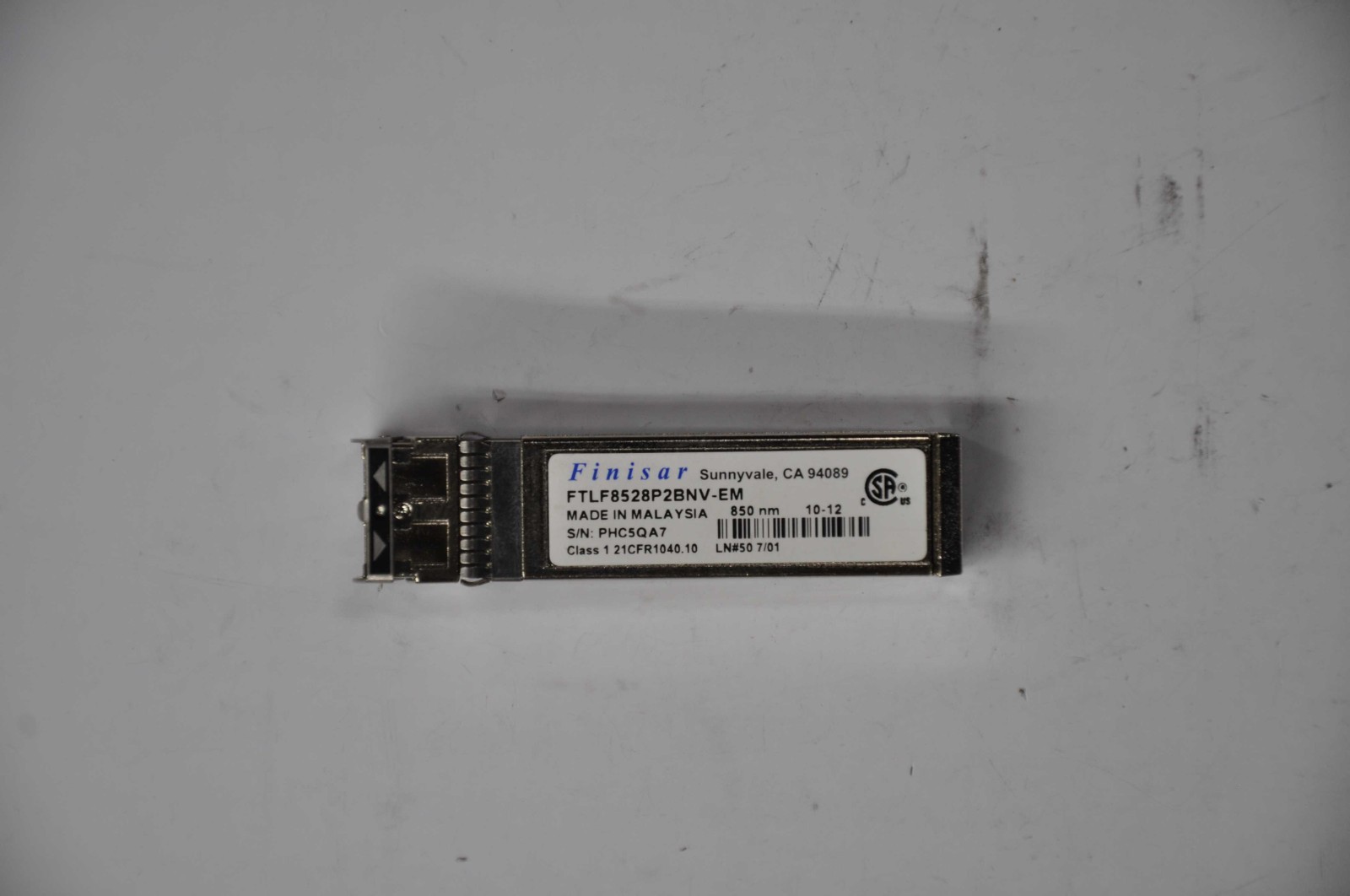 FINISAR  4Gb/s SFP+ Transceiver Grade B FTL8528P2BNV-EM