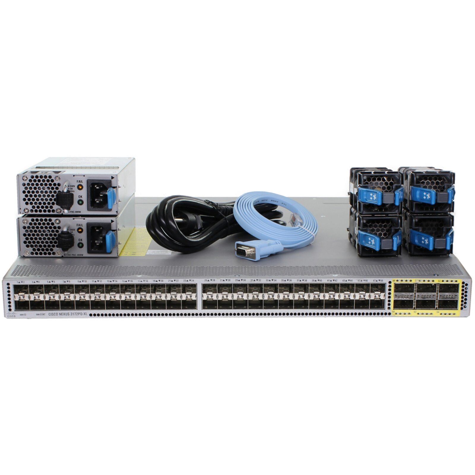 Cisco Nexus N3K-C3172PQ-XL 48P 10GbE SFP+ 4P QSFP+ Switch N3K-C3172PQ-XL-F